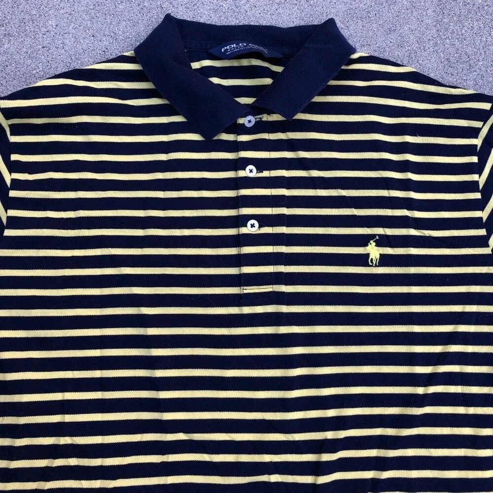 VTG RALPH LAUREN POLO GOLF Poipu Bay Polo Shirt XL Striped Golf Course Hawaii